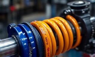 Performance suspension springs and components, showing an upgrade